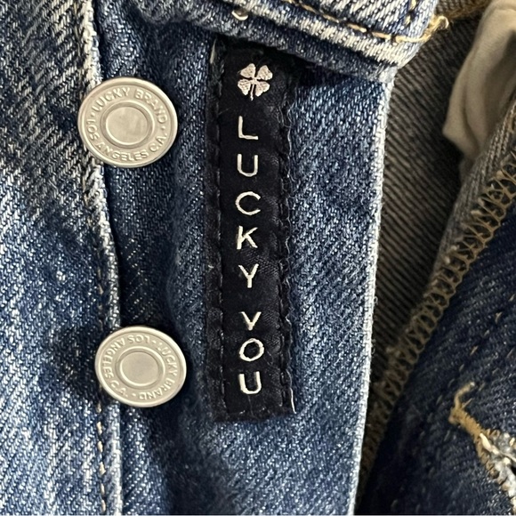 Lucky Brand Drew Mom Jeans Womens 26R High Rise Taper Button Fly Denim Ankle - Picture 11 of 16